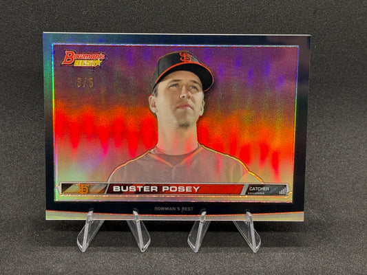 2015 Bowman's Best #HDH-BP Buster Posey Red Refractor /5